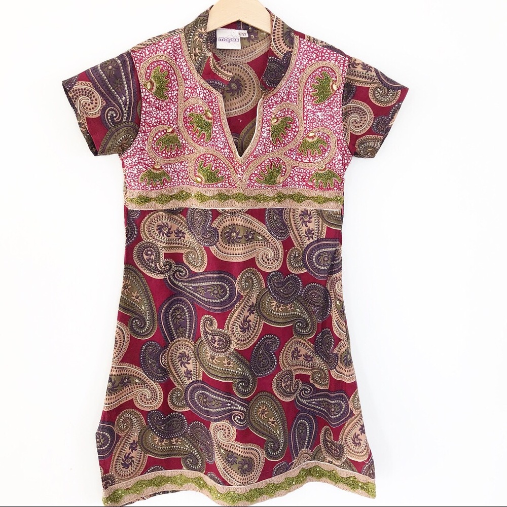 5/$40 Size 6/8 years mapes Boho Dress EUC